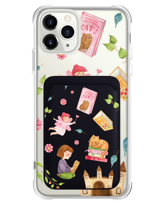 iPhone Magnetic Wallet Case - Fairy Cat