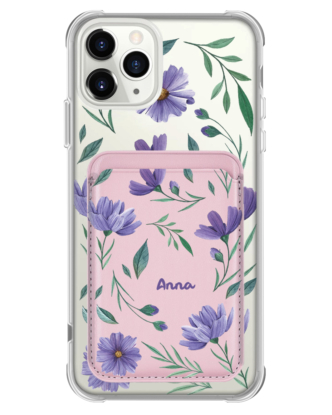 iPhone Magnetic Wallet Case - February Violet