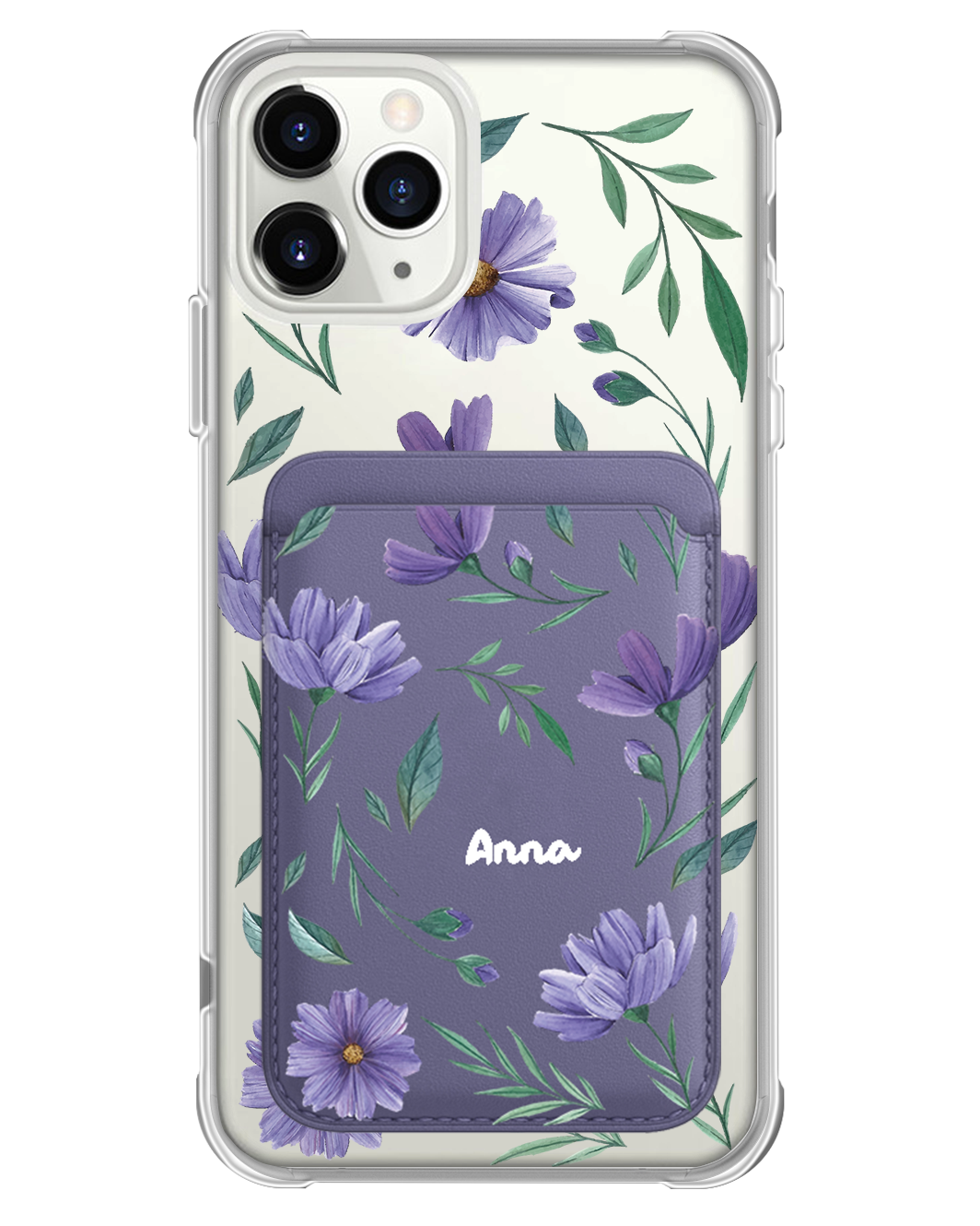 iPhone Magnetic Wallet Case - February Violet