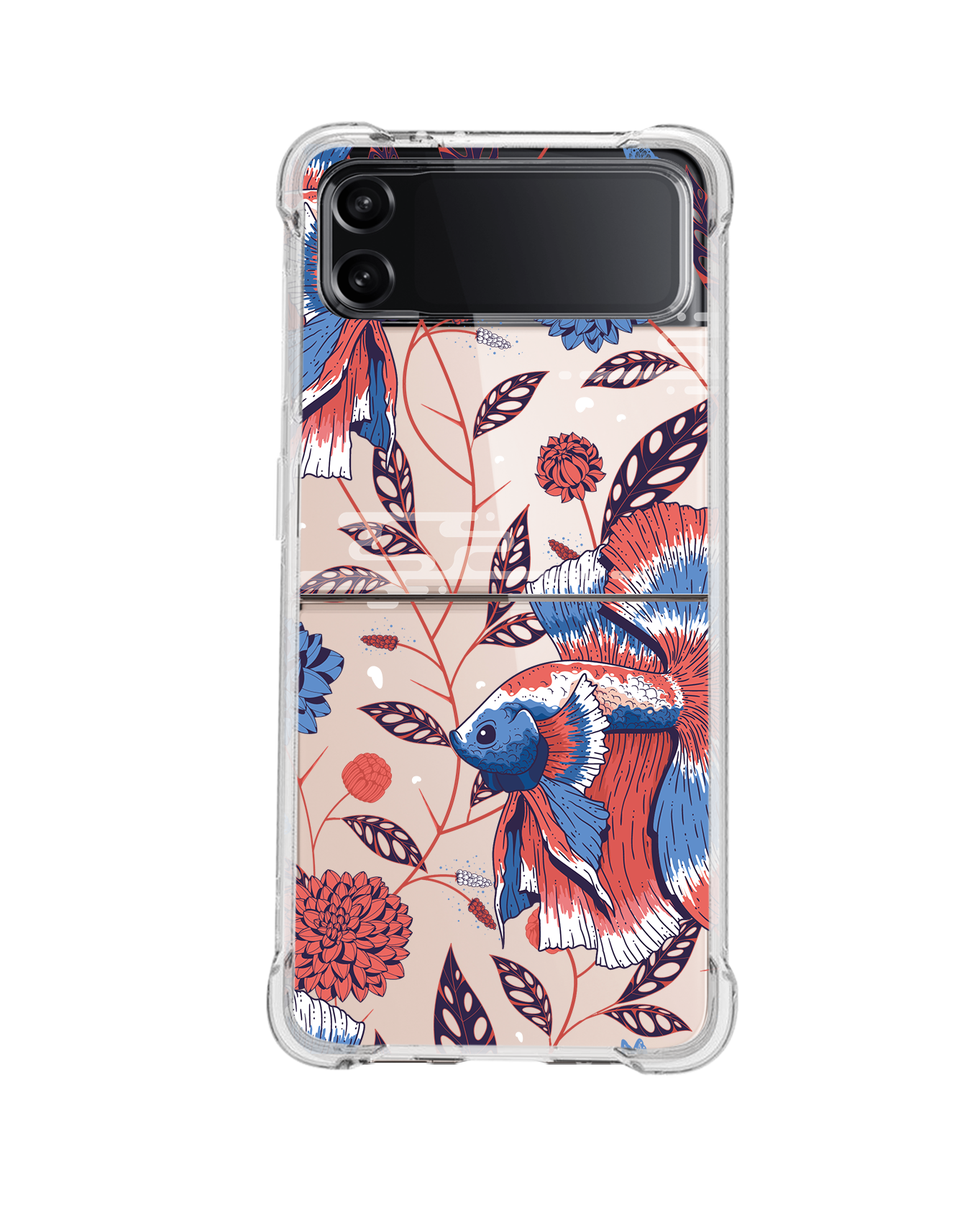 Android Flip / Fold Rearguard Hybrid - Fish & Floral 2.0