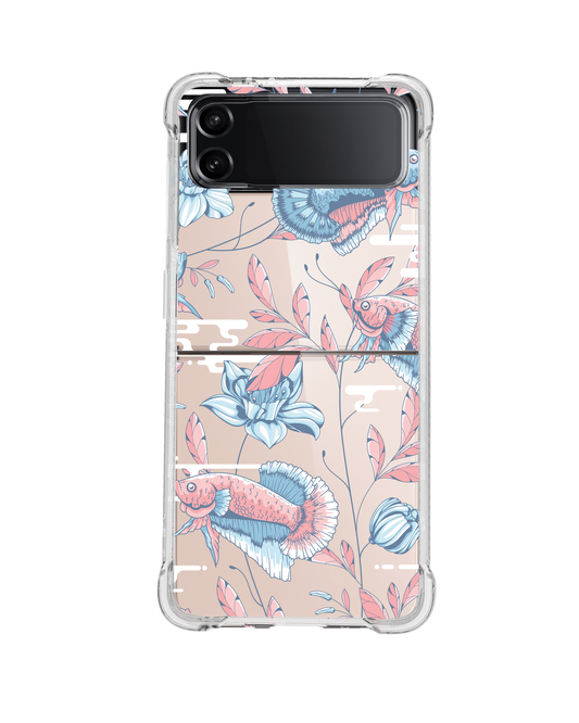 Android Flip / Fold Rearguard Hybrid - Fish & Floral 3.0