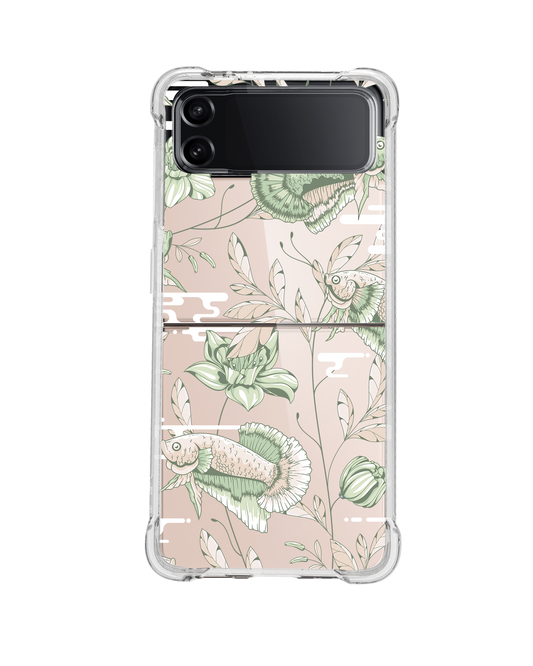 Android Flip / Fold Rearguard Hybrid - Fish & Floral 6.0