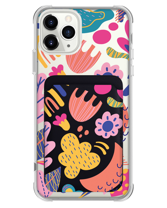 iPhone Magnetic Wallet Case - Florals