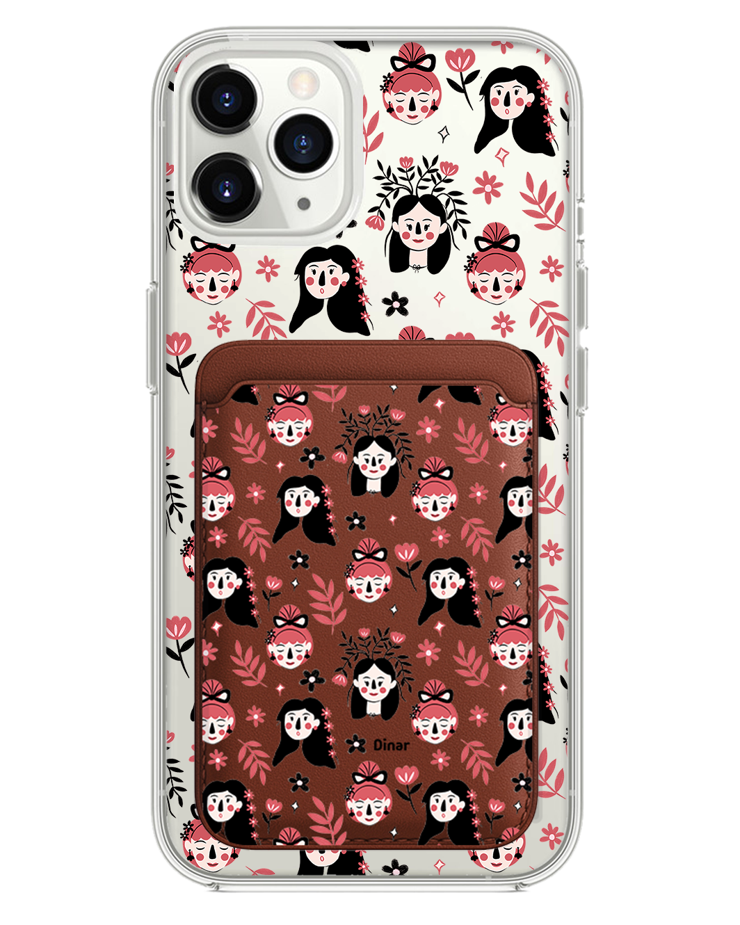 เคส iPhone แบบแม่เหล็ก - Flowery Faces