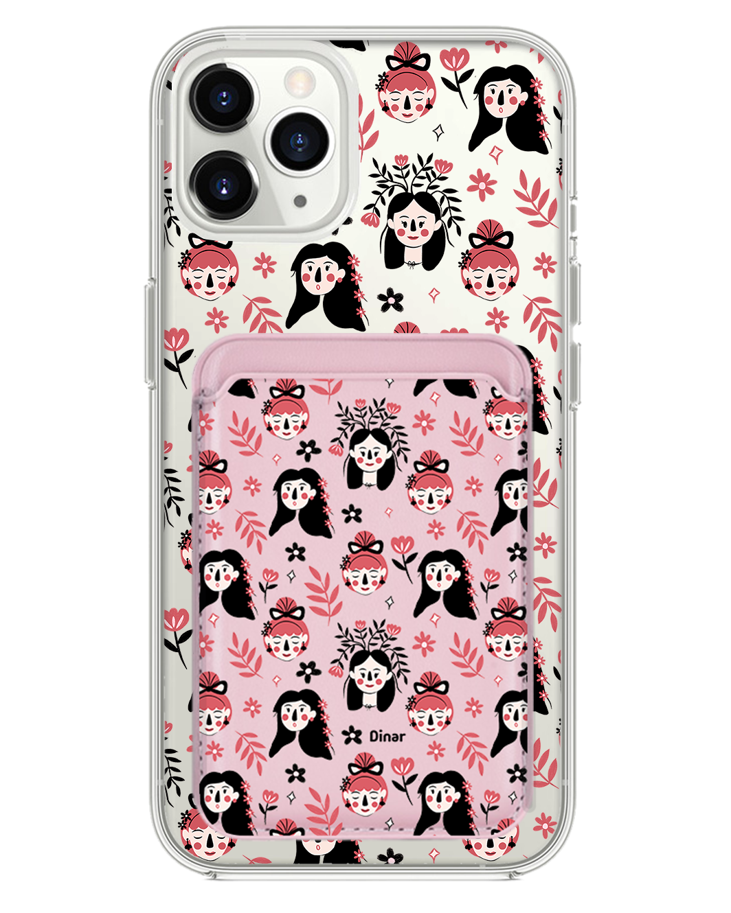 เคส iPhone แบบแม่เหล็ก - Flowery Faces