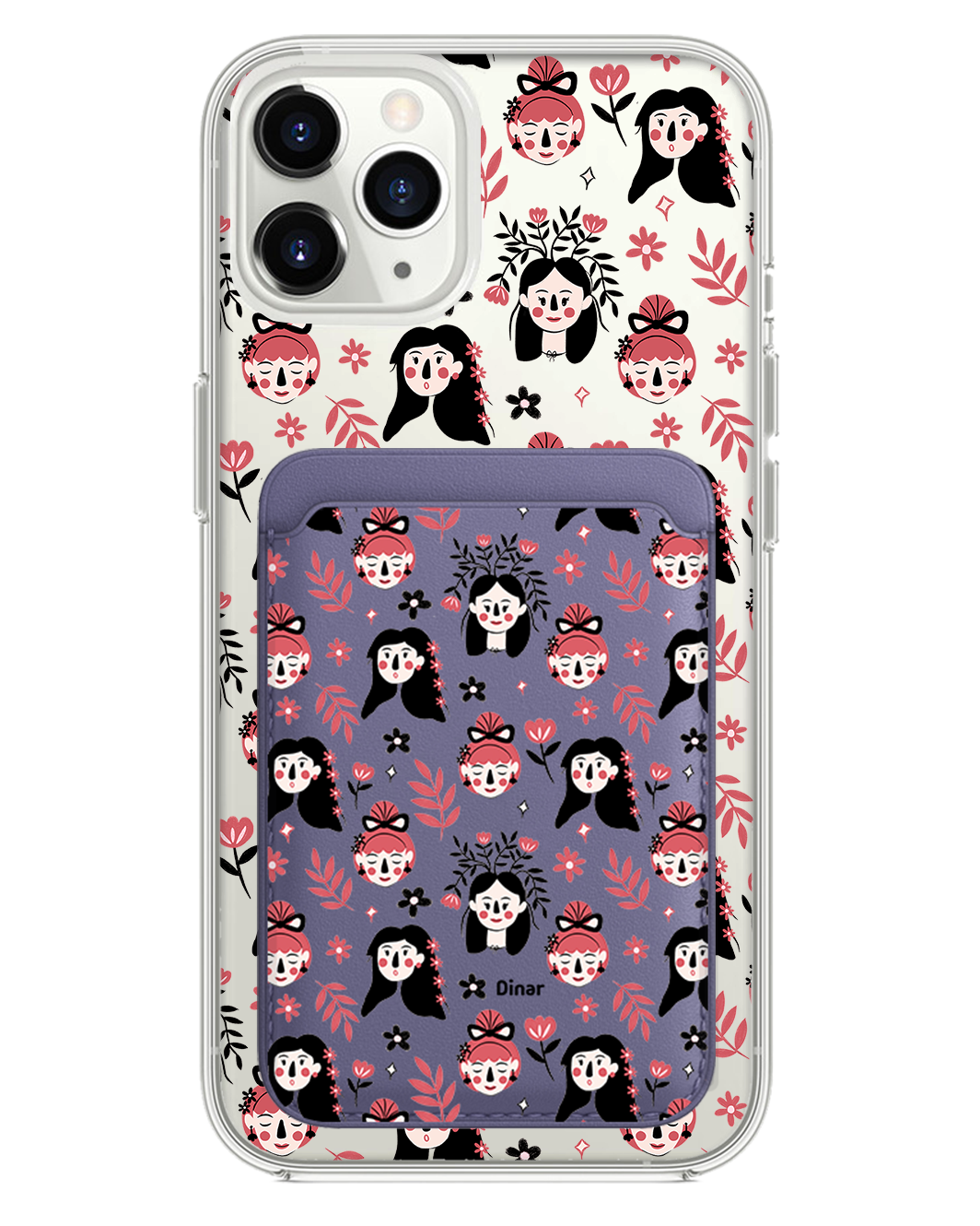 เคส iPhone แบบแม่เหล็ก - Flowery Faces