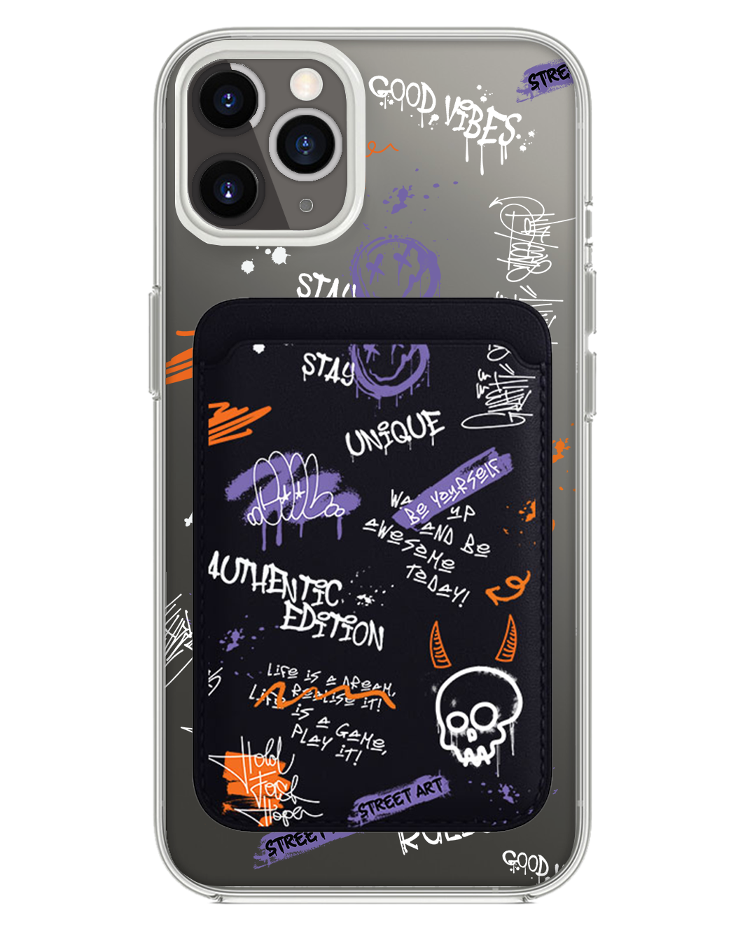 iPhone Magnetic Wallet Case - Graffiti 1.0