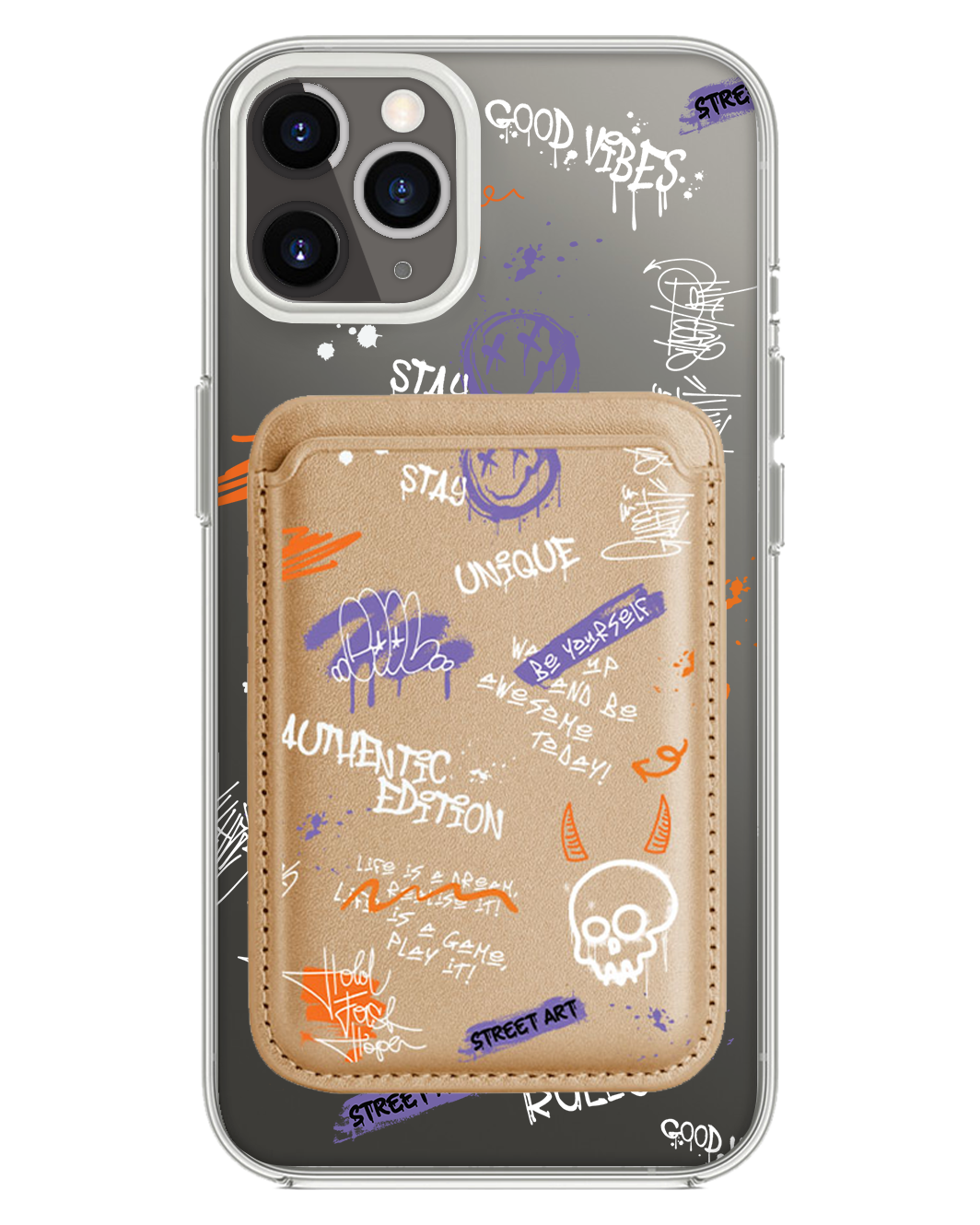 iPhone Magnetic Wallet Case - Graffiti 1.0