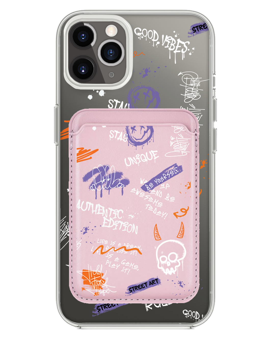 iPhone Magnetic Wallet Case - Graffiti 1.0