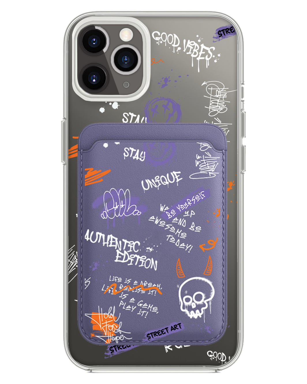 iPhone Magnetic Wallet Case - Graffiti 1.0