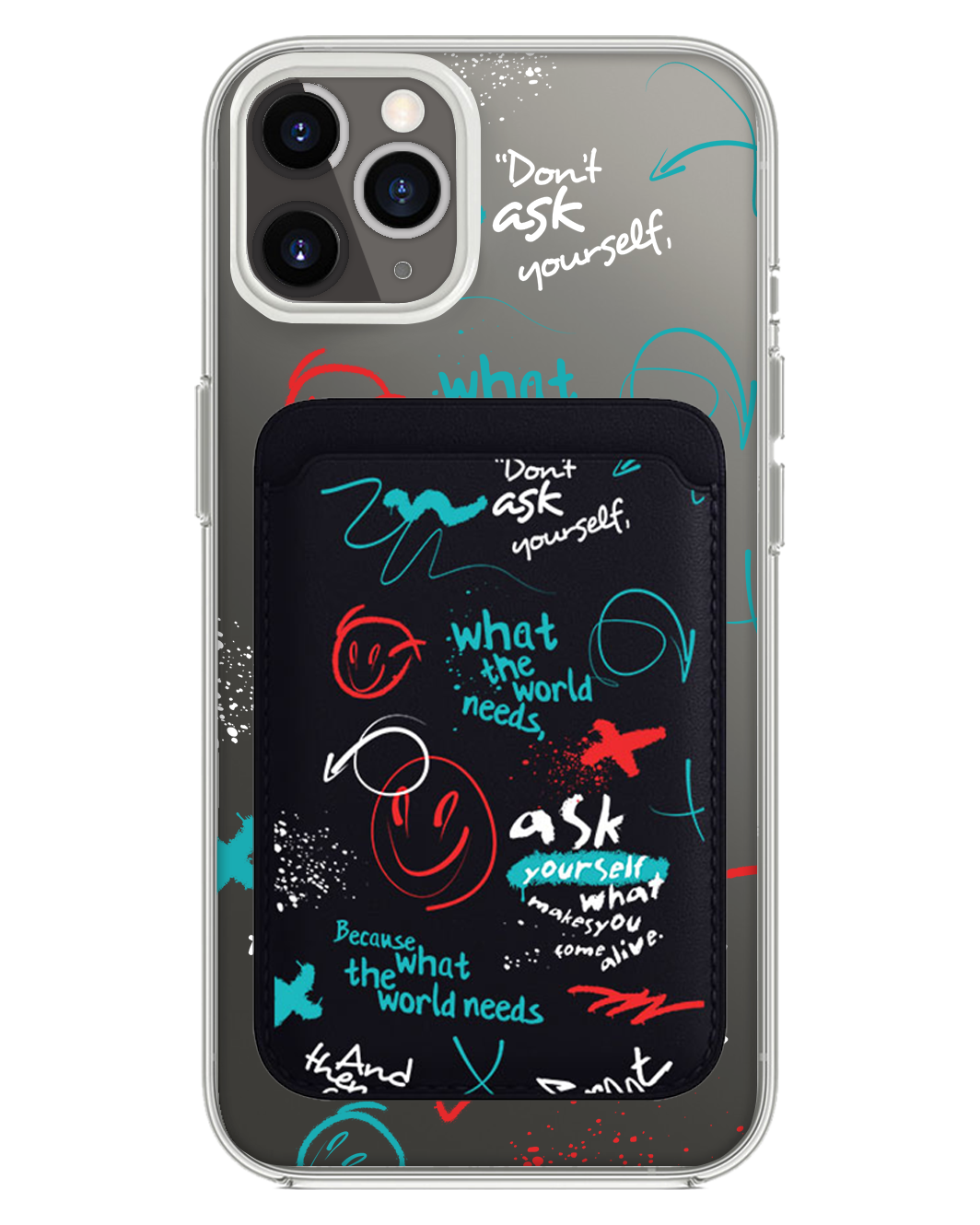 iPhone Magnetic Wallet Case - Graffiti 2.0