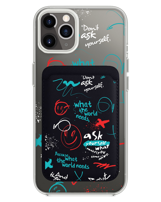 iPhone Magnetic Wallet Case - Graffiti 2.0