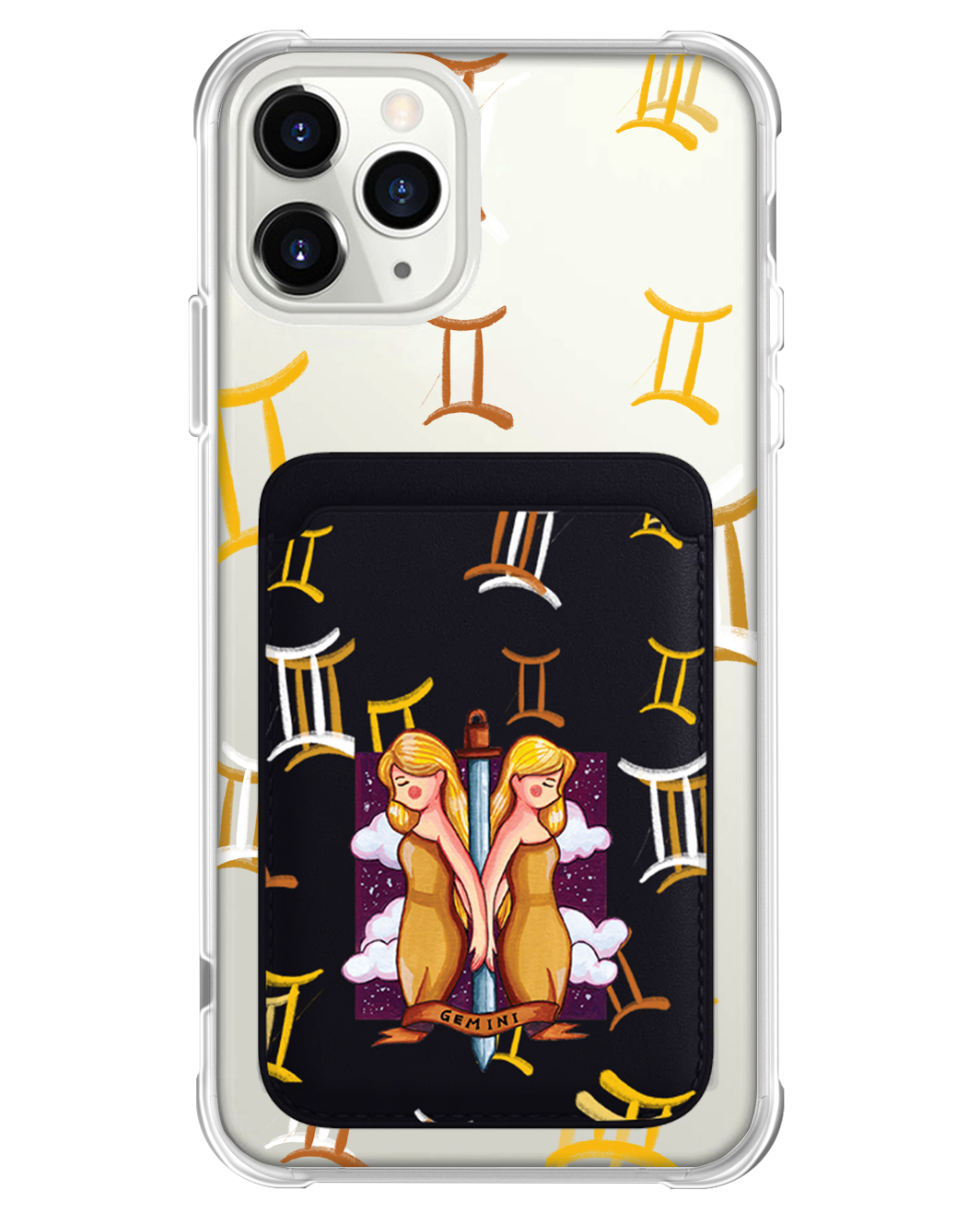 iPhone Magnetic Wallet Case - Gemini