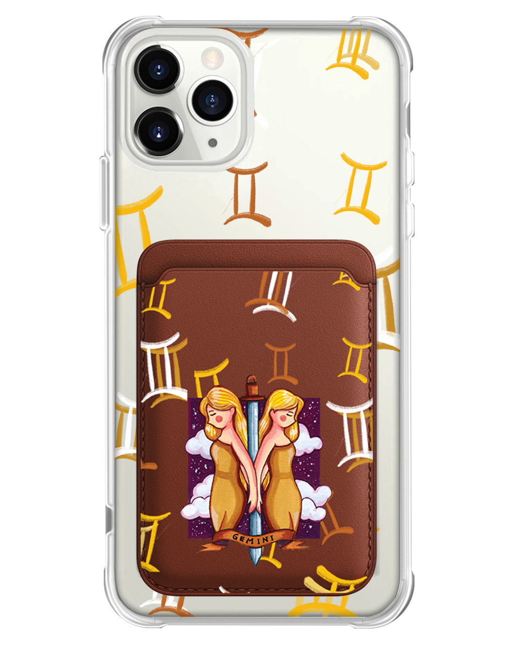 iPhone Magnetic Wallet Case - Gemini
