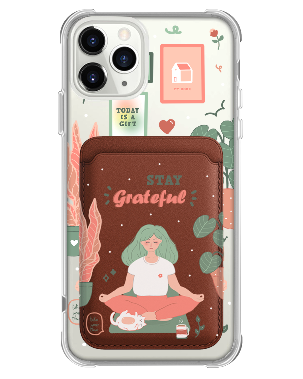 iPhone Magnetic Wallet Case - Grateful
