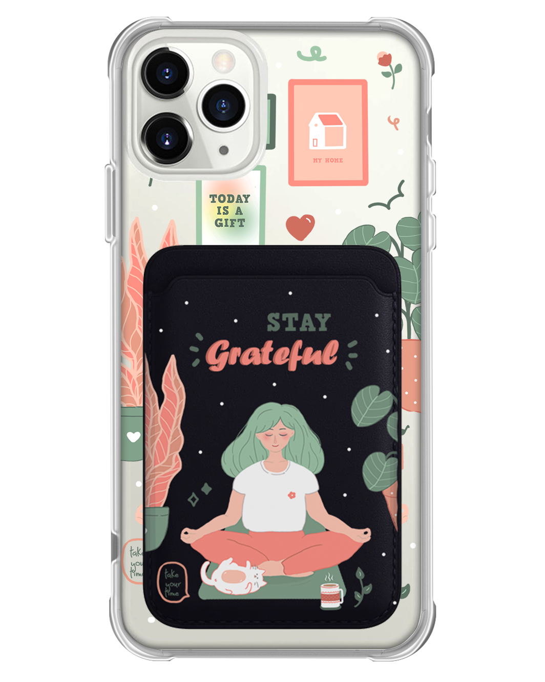 iPhone Magnetic Wallet Case - Grateful