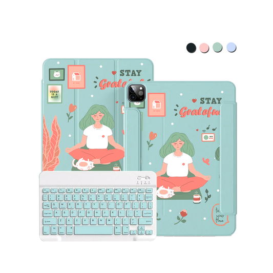ฝาพับคีย์บอร์ดไร้สายสำหรับ iPad / Android - Grateful