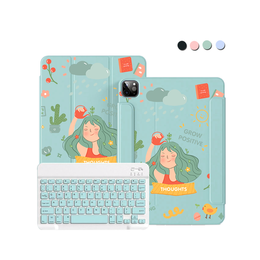 ฝาพับคีย์บอร์ดไร้สายสำหรับ iPad / Android - Grow