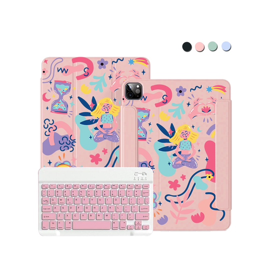ฝาพับคีย์บอร์ดไร้สายสำหรับ iPad / Android - เฮเทอร์
