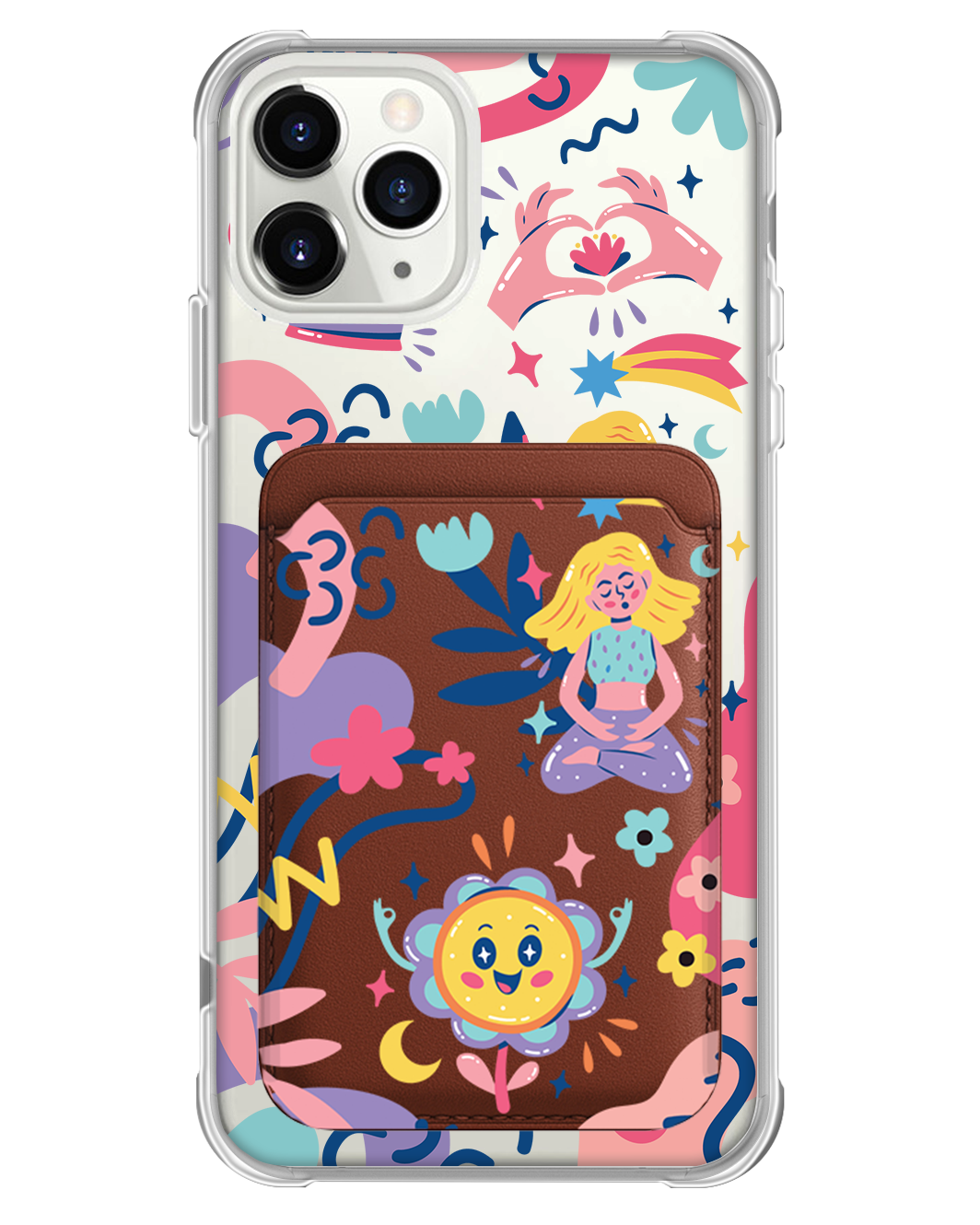 iPhone Magnetic Wallet Case - Heather