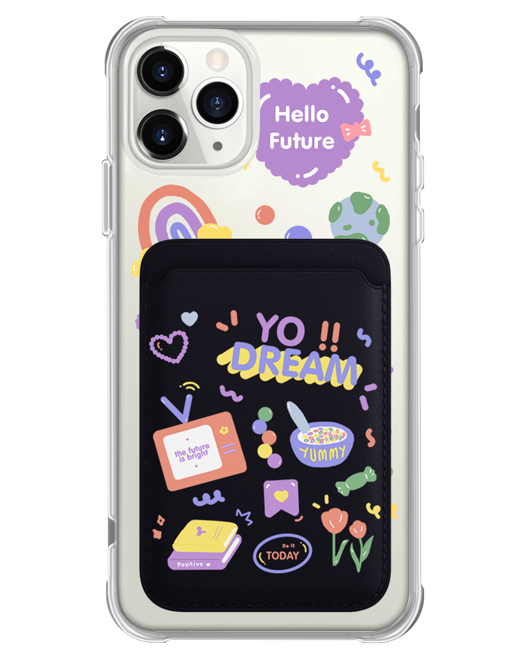iPhone Magnetic Wallet Case - Hello Future