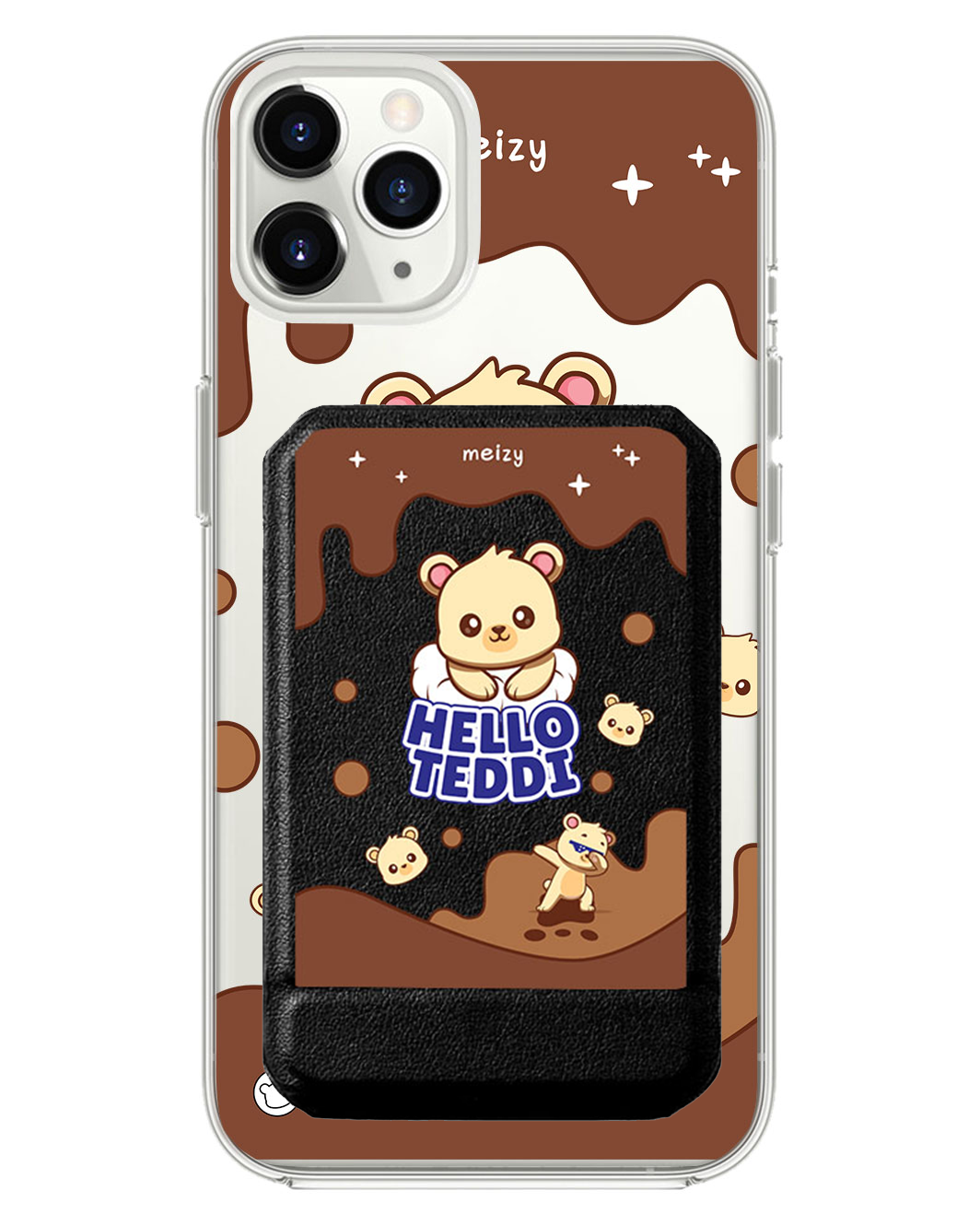 iPhone Magnetic Multifold Wallet - Hello Teddy 1.0