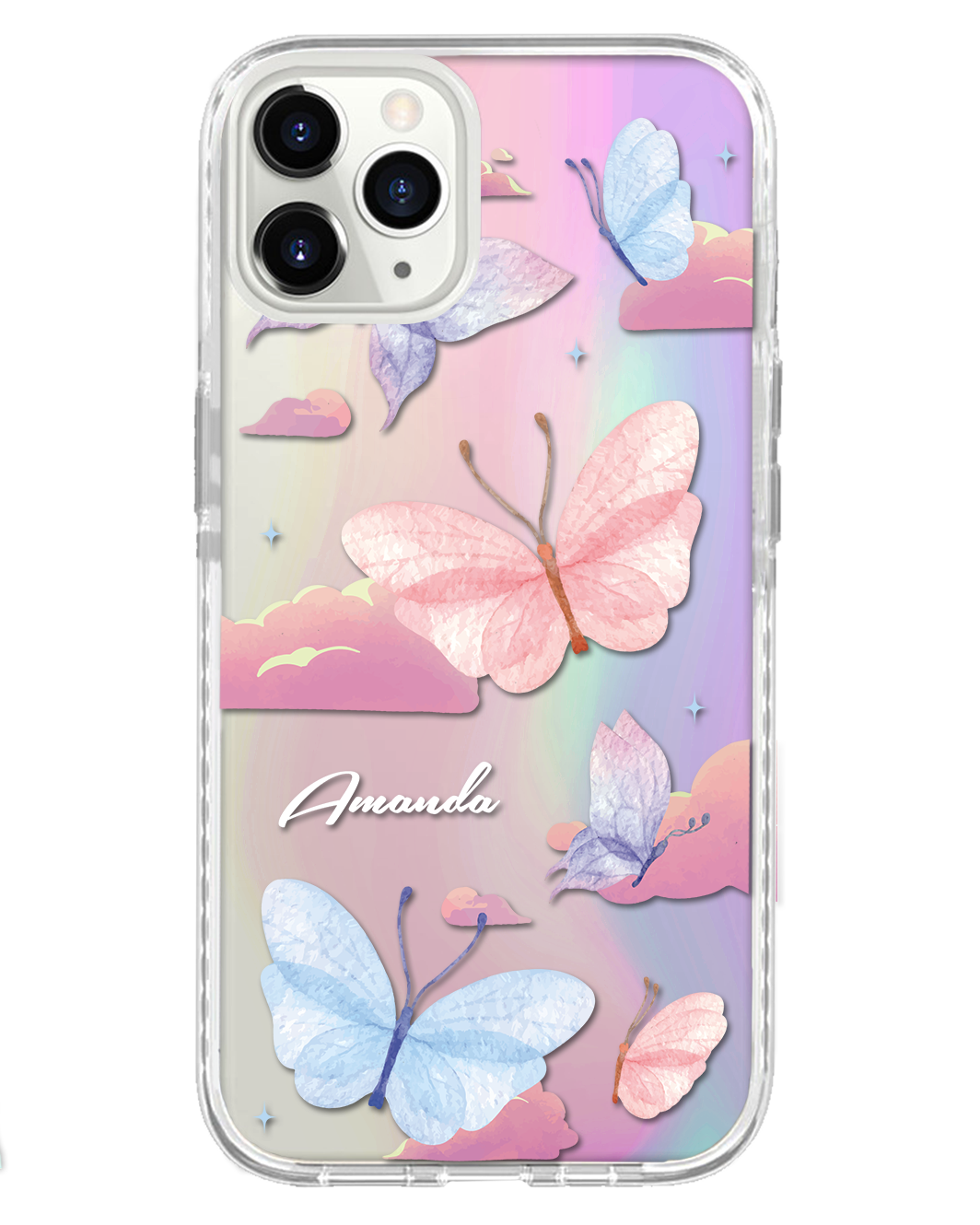 iPhone Rearguard Holo - Butterfly & Clouds
