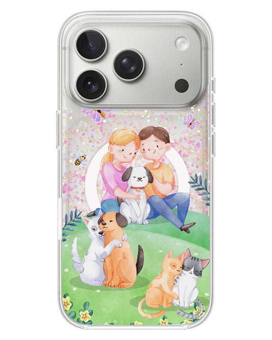 iPhone Glitter Case - Adorable Animals