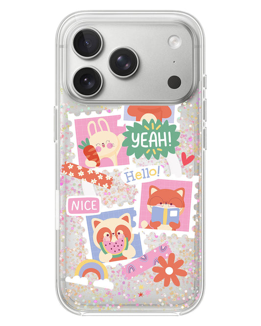 iPhone Glitter Case - Animal Squad