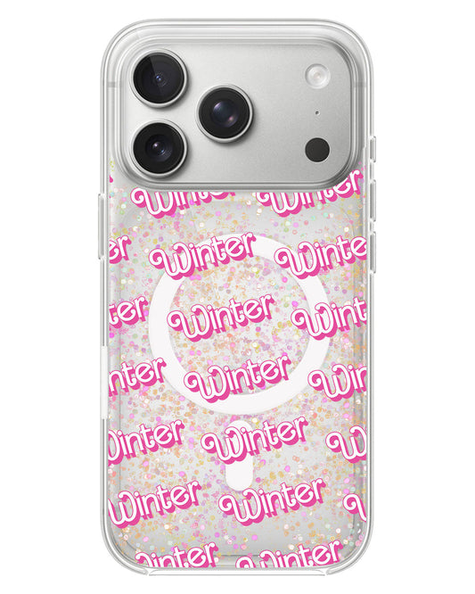 iPhone Glitter Case - Barbie Monogram