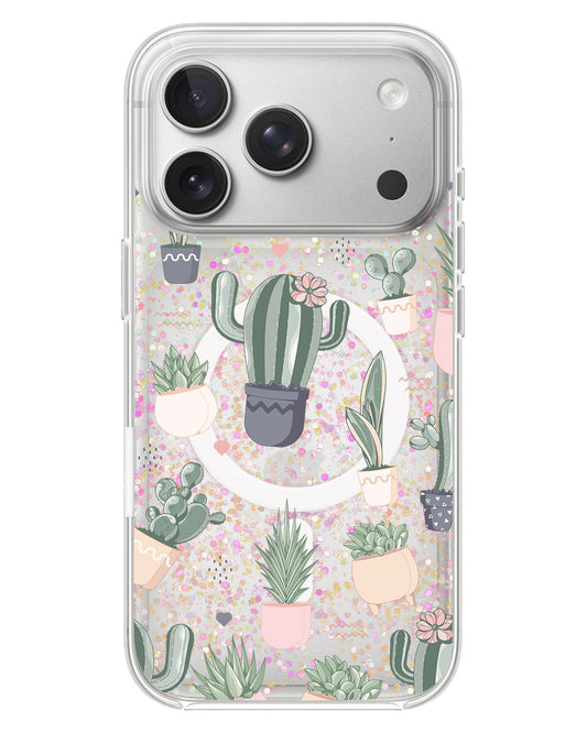 iPhone Glitter Case - Cactus 2.0