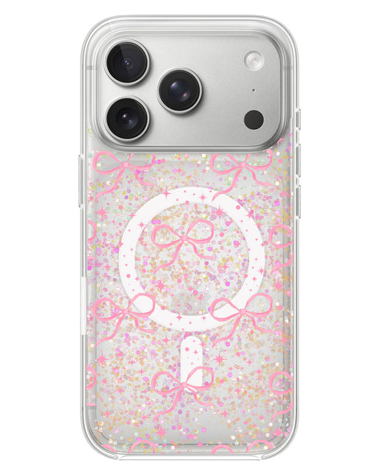 iPhone Glitter Case - Coquette Glittery Bow