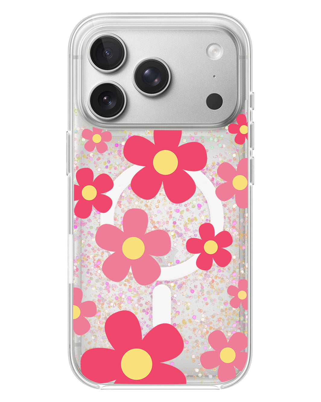 iPhone Glitter Case - Daisy Blush