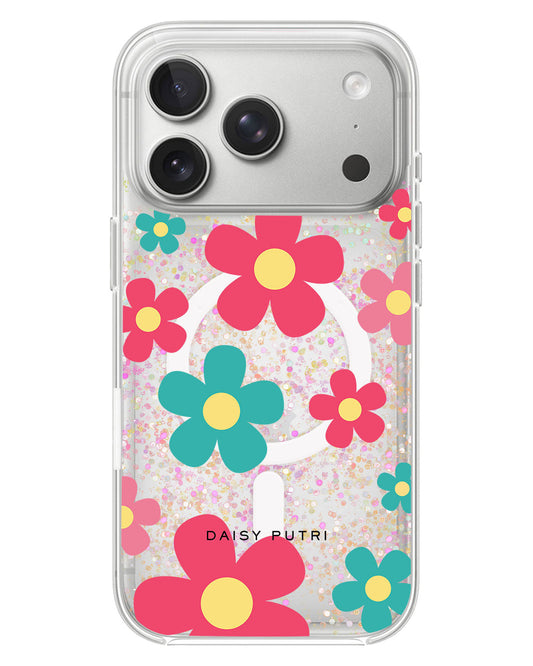 iPhone Glitter Case - Daisy Delight 2.0