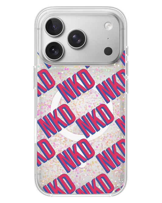 iPhone Glitter Case - Diagonal Initial Monogram 2.0