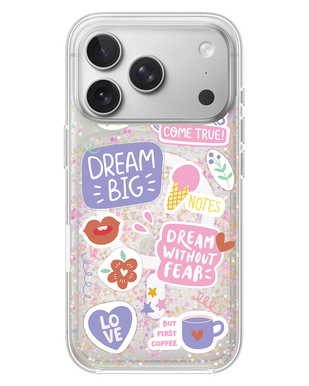 iPhone Glitter Case - Dream Sticker Pack
