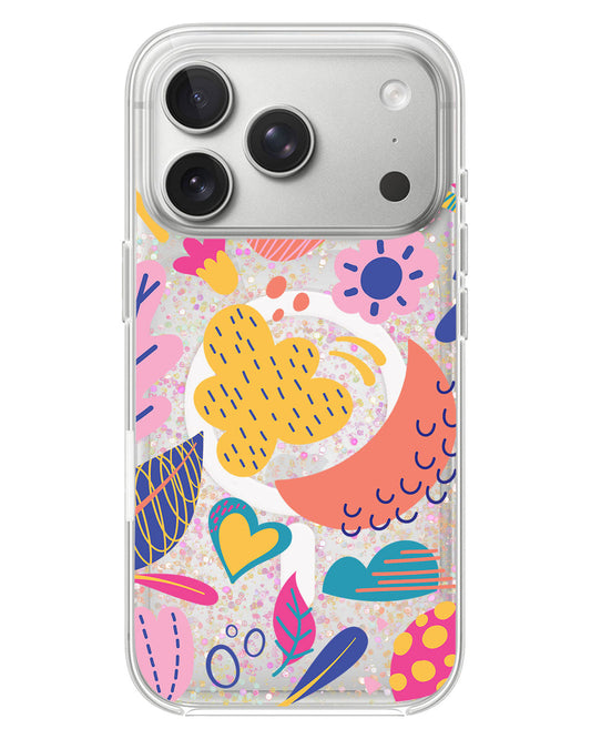 iPhone Glitter Case - Florals