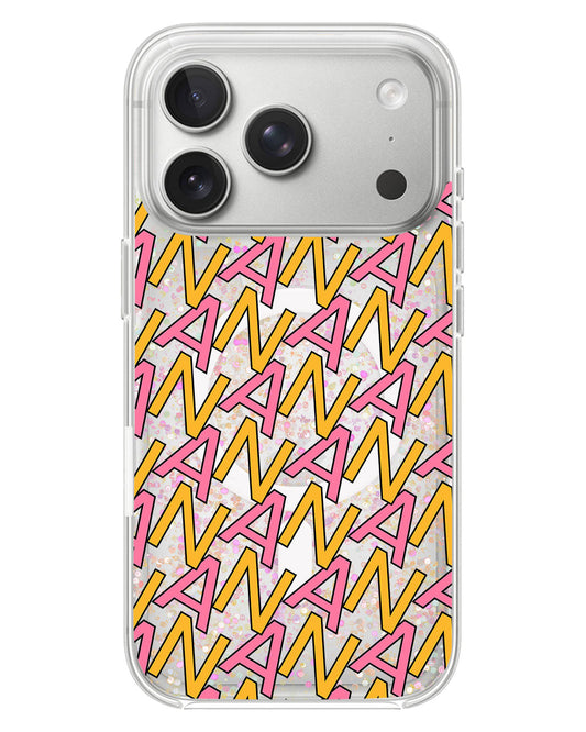 iPhone Glitter Case - Initial 3.0 Monogram