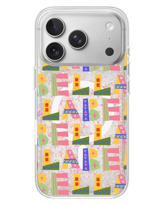 iPhone Glitter Case - Playful Monogram 5.0