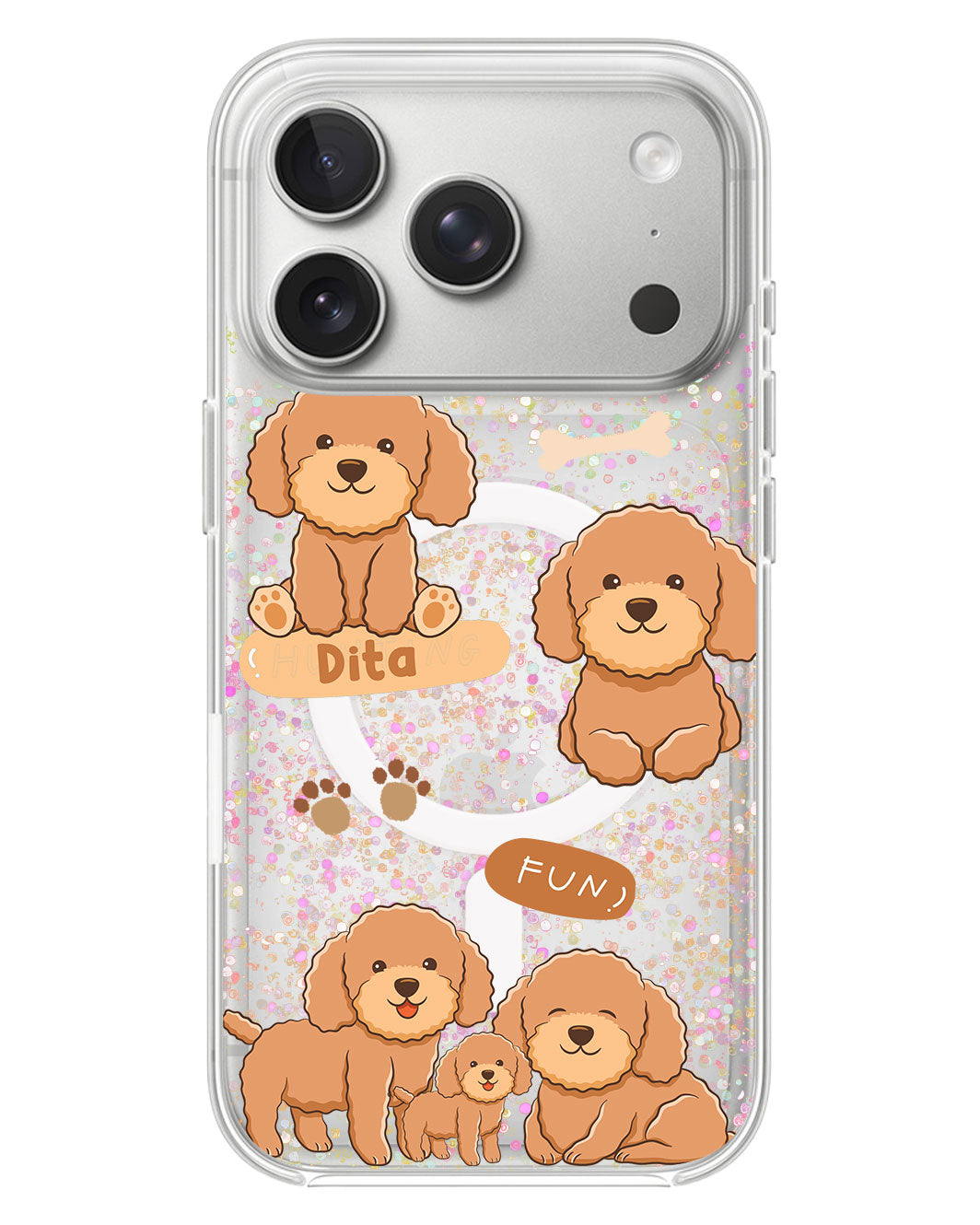 iPhone Glitter Case - Poodle Squad 4.0
