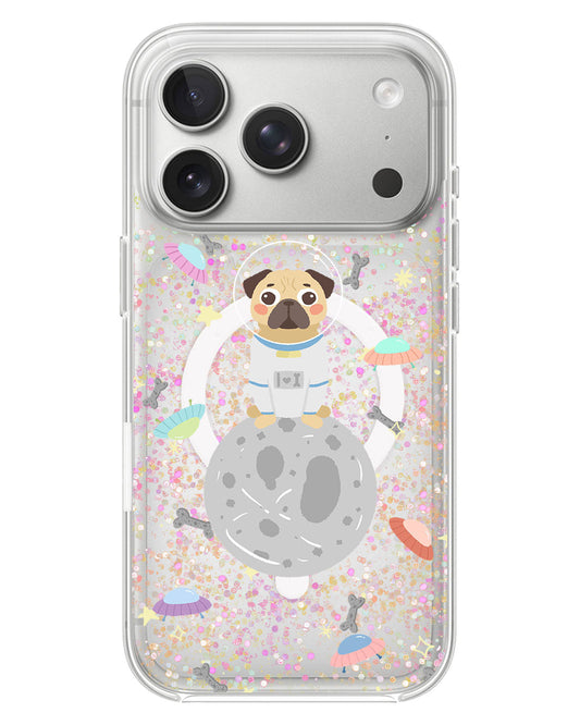 iPhone Glitter Case - Pugstronaut