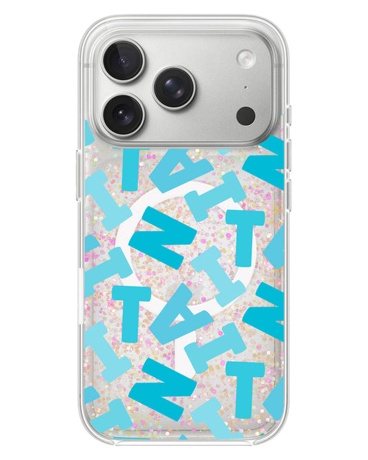 iPhone Glitter Case - Scattered Monogram 5.0
