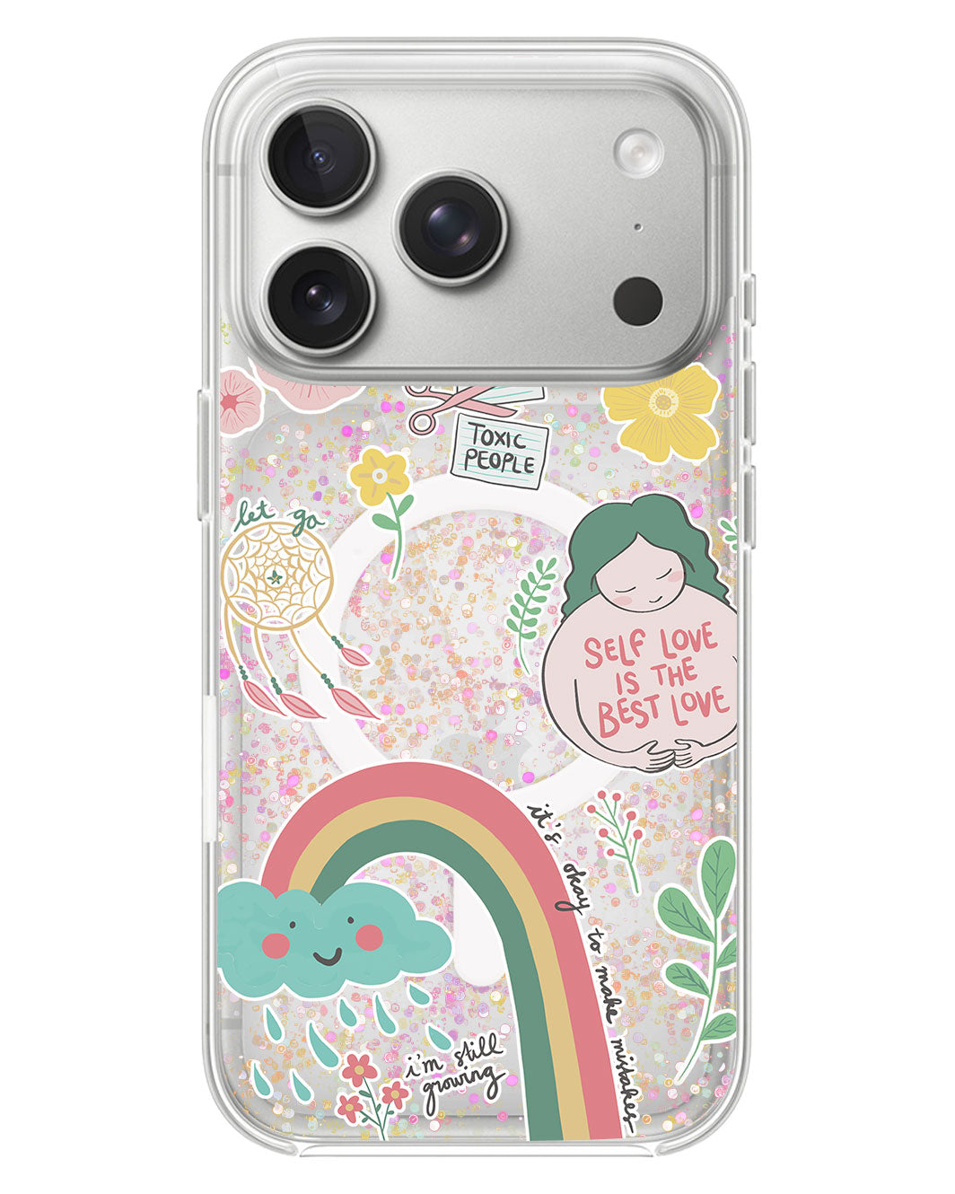 iPhone Glitter Case - Self Love