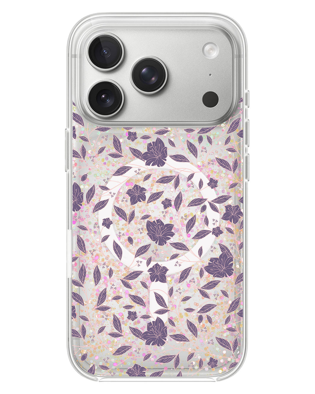 iPhone Glitter Case - Sketchy Flower 4.0