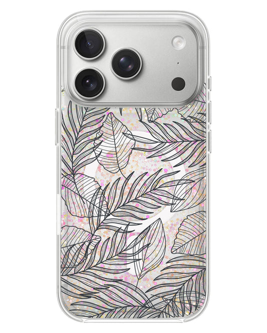 iPhone Glitter Case - Sketchy Tropical 2.0