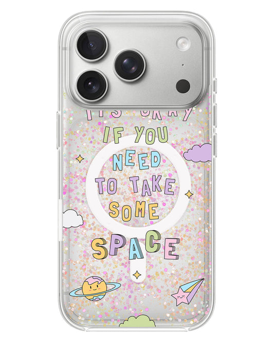 iPhone Glitter Case - Space