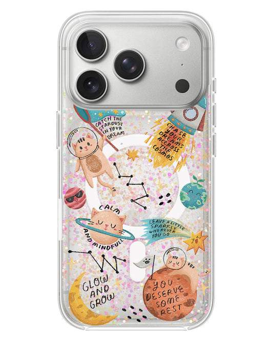 iPhone Glitter Case - Spaceship