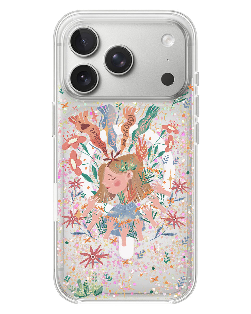 iPhone Glitter Case - You Deserve Love