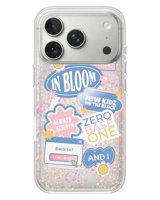 iPhone Glitter Case - Zerobaseone Song Sticker Pack