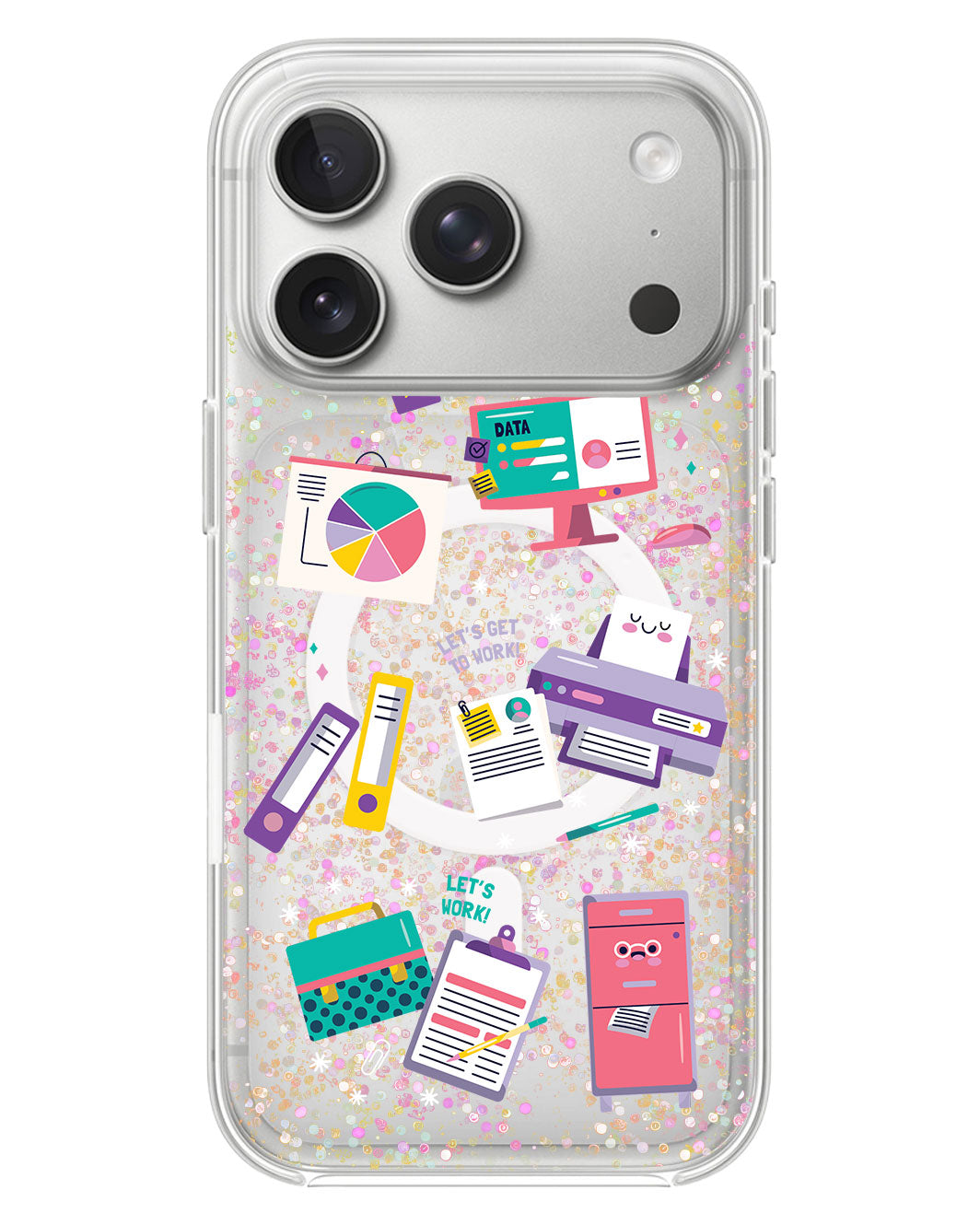 iPhone Glitter Case - Officer